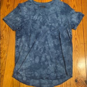Men’s Abercrombie Tie Dye Curved Hem Tee - Medium
